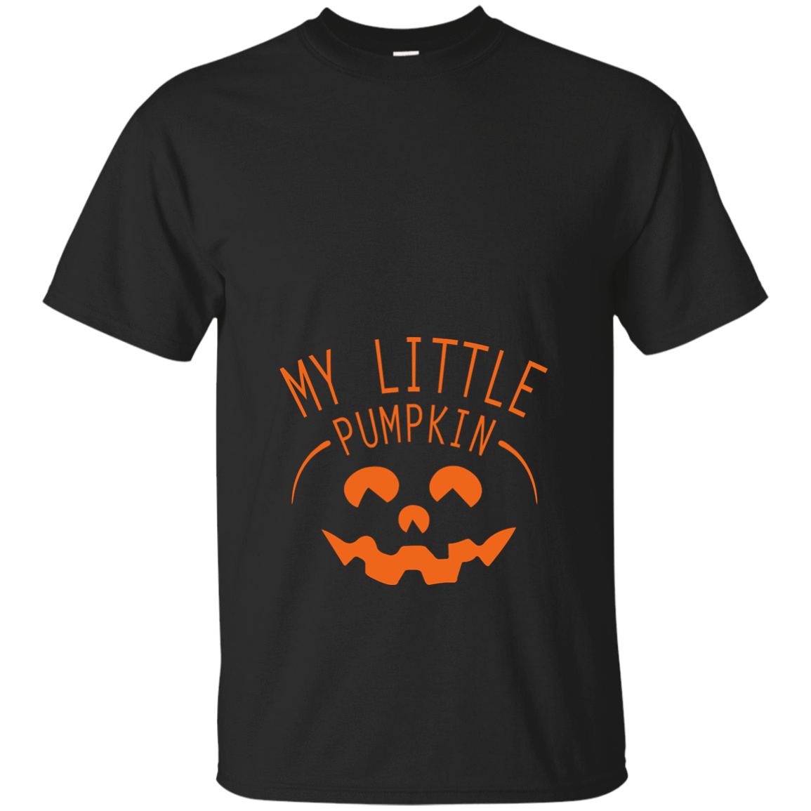 My Little Pumpkin Halloween Maternity Pregnancy Announcement-T-Shirt & Hoodie-Classic T-Shirt-Black