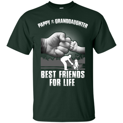 Pappy And Granddaughter Best Friends For Life-T-Shirt & Sweatshirt-Classic T-Shirt-Forest Green