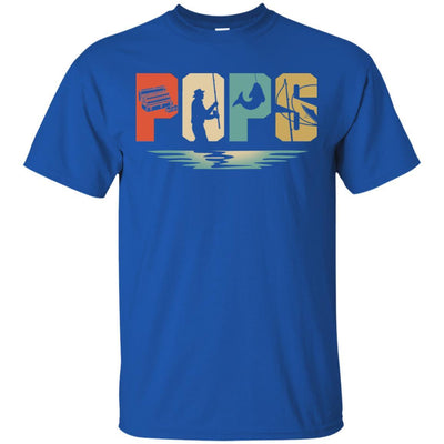 Vintage Fishing Pops Father's Day Gift-T-Shirt & Hoodie-Classic T-Shirt-Royal