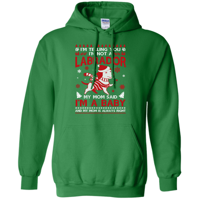 I'm Telling You I'm Not A Labrador-T-Shirt & Hoodie-Pullover Hoodie-Irish Green
