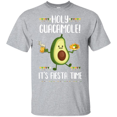Holy Guacamole It's Fiesta Time Funny Cinco De Mayo-T-Shirt & Hoodie-Classic T-Shirt-Sport Grey