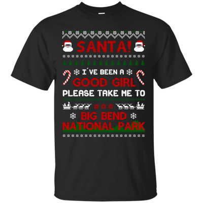 Santa I've Been A Good Girl Please Take Me To Big Bend National Park-T-Shirt & Hoodie-Classic T-Shirt-Black