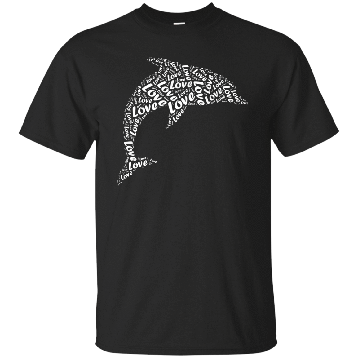 I Love Dolphin-T-Shirt & Hoodie-Classic T-Shirt-Black