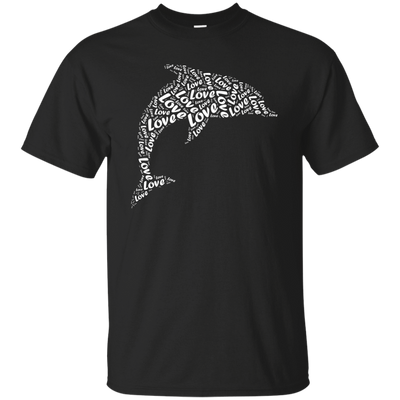 I Love Dolphin-T-Shirt & Hoodie-Classic T-Shirt-Black