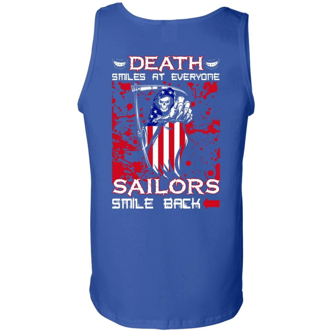 Death Smiles At Everyone Sailors Smile Back-T-Shirt & Hoodie-Unisex Tank-Royal