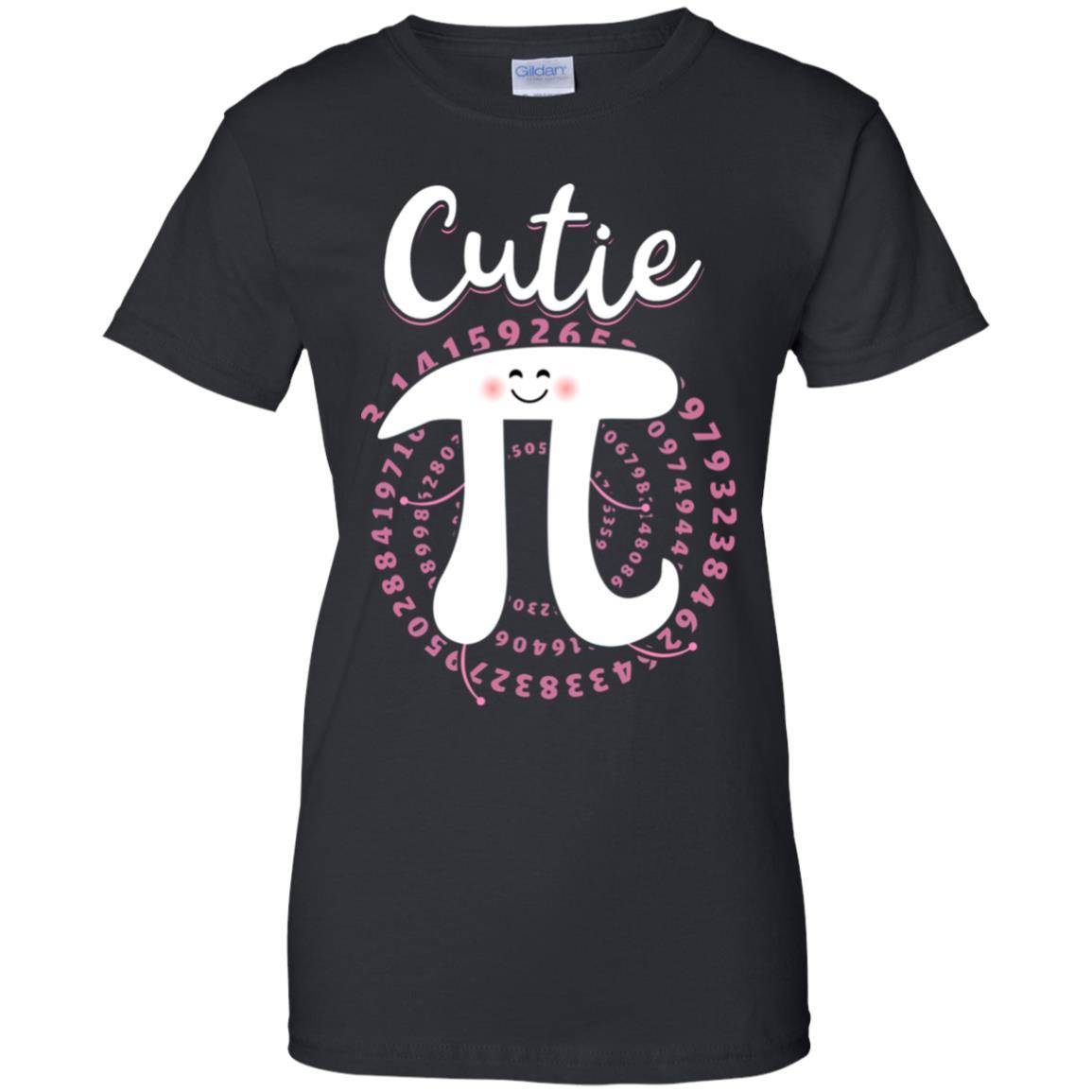 Cutie Pi Cute Math Pi Day Gifts-T-Shirt & Hoodie-Women's T-Shirt-Black