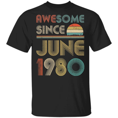 Awesome Since June 1980 Vintage 41th Birthday Gifts-T-Shirt & Hoodie-Classic T-Shirt-Black