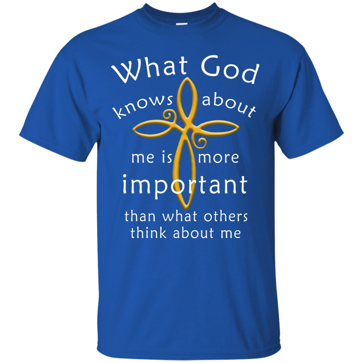 What God Knows About Me Is More Important-T-Shirt & Hoodie-Classic T-Shirt-Royal