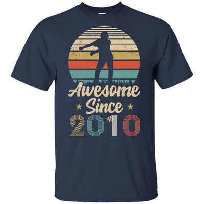 Vintage Flossing Awesome Since 2010 11th Birthday Gift Youth-Youth Shirt-Youth T-Shirt-Navy