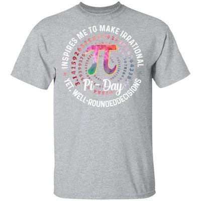 Pi Day Inspires Me To Make Irrational Decisions 3.14 Math-T-Shirt & Hoodie-Classic T-Shirt-Sport Grey