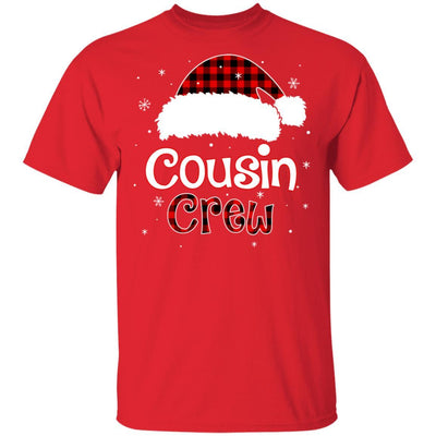 Cousin Crew Plaid Red Family Matching Christmas Pajamas-T-Shirt & Sweatshirt-Classic T-Shirt-Red