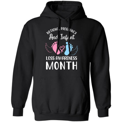 National Pregnancy and Infant Loss Awareness Month-T-Shirt & Hoodie-Pullover Hoodie-Black