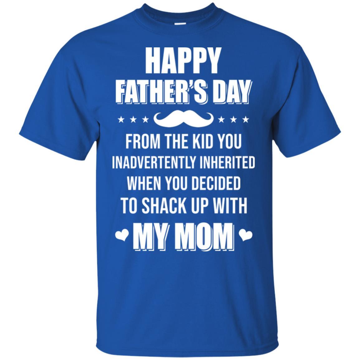 Happy Fathers Day From The Kid Bonus Step Dad Gift-T-Shirt & Hoodie-Classic T-Shirt-Royal