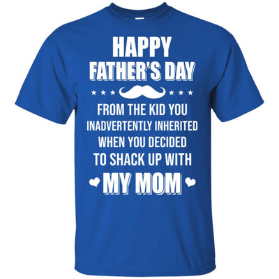 Happy Fathers Day From The Kid Bonus Step Dad Gift-T-Shirt & Hoodie-Classic T-Shirt-Royal