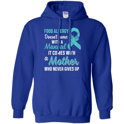 Funny Gift Food Allergy Mom Awareness Warrior-T-Shirt & Hoodie-Pullover Hoodie-Royal