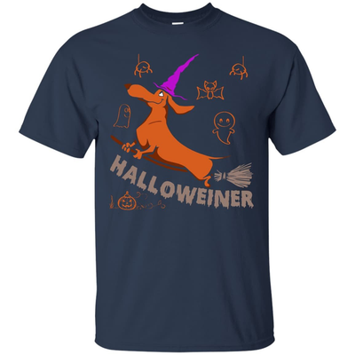 Halloweiner Halloween Dog-T-Shirt & Hoodie-Classic T-Shirt-Navy