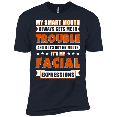 My Smart Mouth Always Gets Me Trouble-T-Shirt & Hoodie-Premium T-Shirt-Midnight Navy