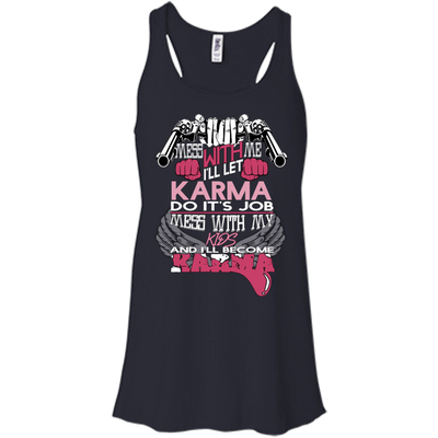 I WILL BECOME KARMA-T-Shirt & Hoodie-Women's Flowy Racerback Tank-Midnight