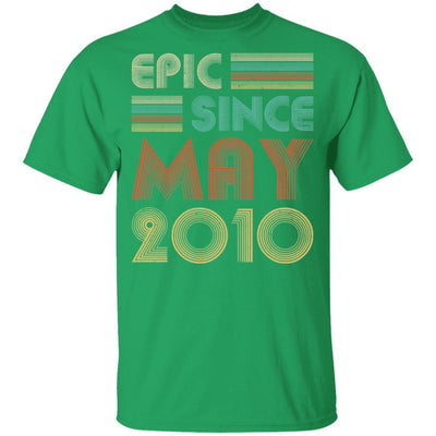 Epic Since May 2010 Vintage 11th Birthday Gifts Youth-Youth Shirt-Youth T-Shirt-Irish Green