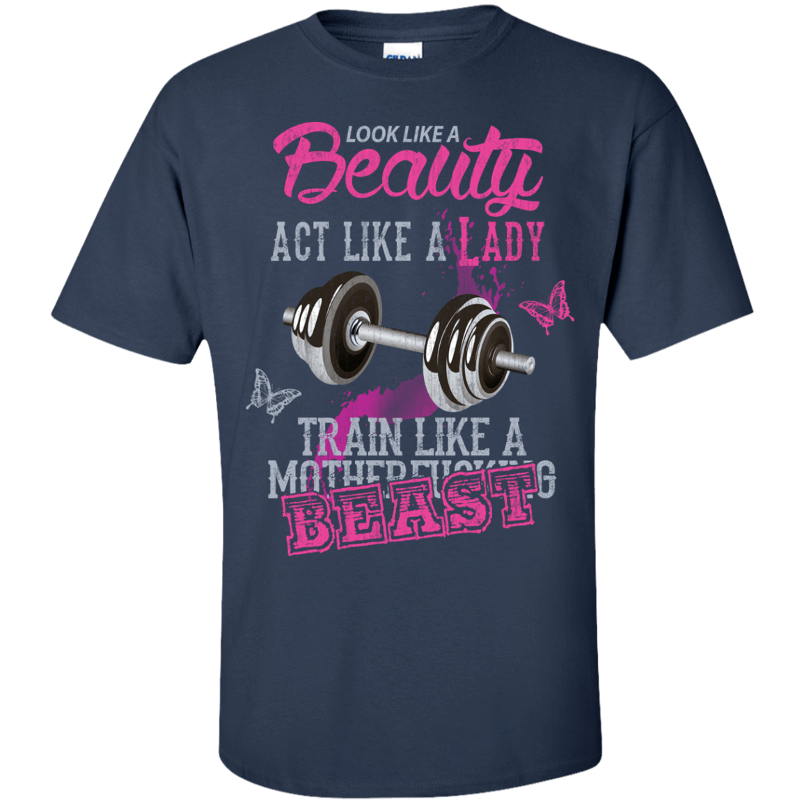 Look like a beautiful act like a lady-T-Shirt & Hoodie-Classic T-Shirt-Navy