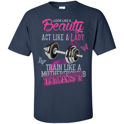 Look like a beautiful act like a lady-T-Shirt & Hoodie-Classic T-Shirt-Navy