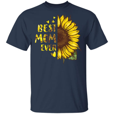 Best Mom Ever Sunflower For Mother's Day Gifts Women-T-Shirt & Tank Top-Classic T-Shirt-Navy