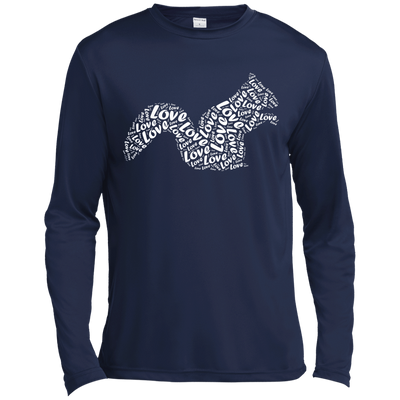 I Love Squirrel-T-Shirt & Hoodie-Long Sleeve T-Shirt-Navy