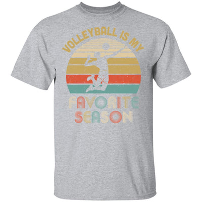Volleyball Is My Favorite Season Vintage-T-Shirt & Hoodie-Classic T-Shirt-Sport Grey