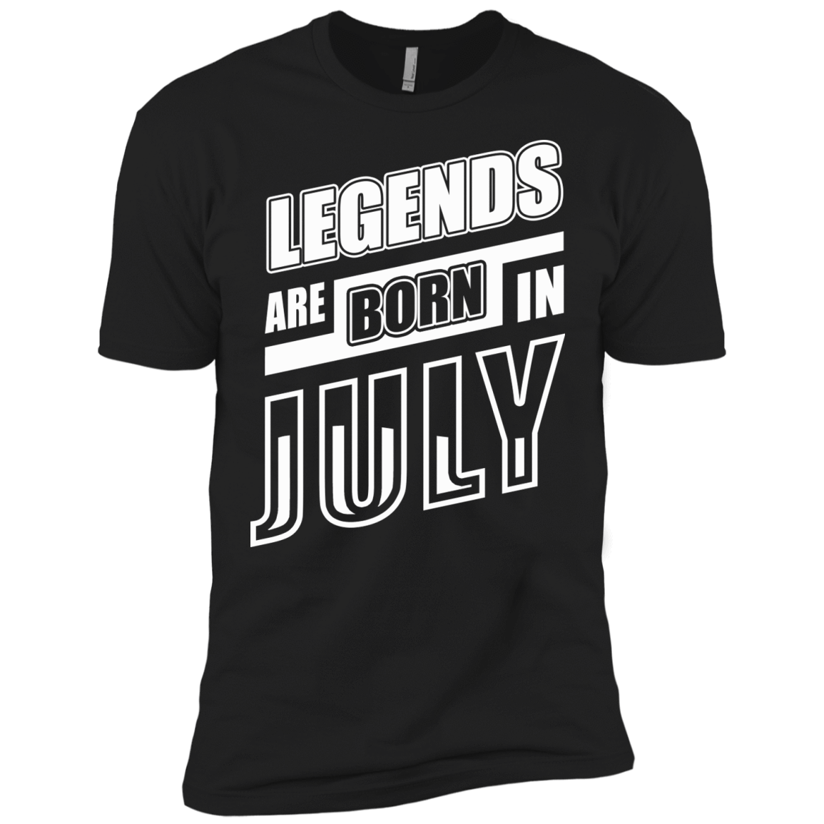 Legends are born in JULY-T-Shirt & Hoodie-Premium T-Shirt-Black