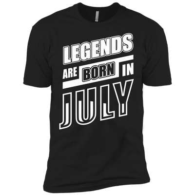 Legends are born in JULY-T-Shirt & Hoodie-Premium T-Shirt-Black