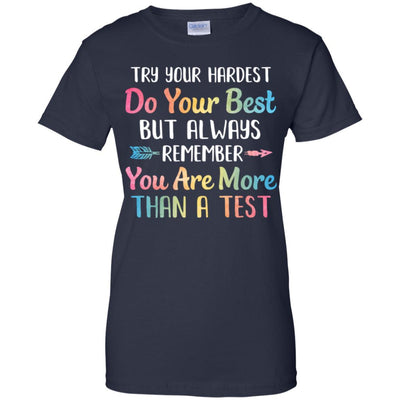 Test Day For Students Do Your Best-T-Shirt & Hoodie-Women's T-Shirt-Navy