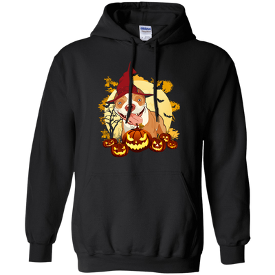Pitbull Halloween Pumpkin-T-Shirt & Hoodie-Pullover Hoodie-Black