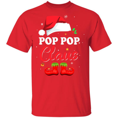 Santa Pop Pop Claus Matching Family Pajamas Christmas Gifts-T-Shirt & Sweatshirt-Classic T-Shirt-Red