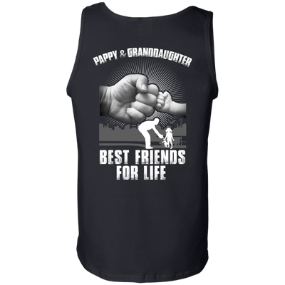 Pappy And Granddaughter Best Friends For Life-T-Shirt & Hoodie-Unisex Tank-Black