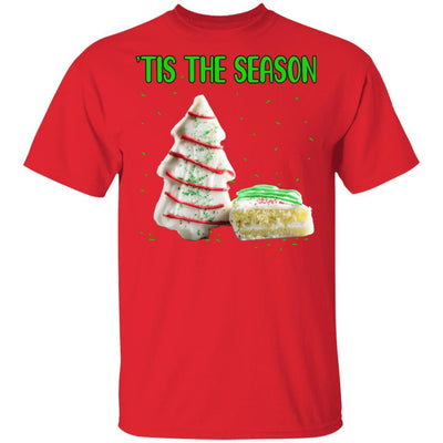Tis The Season Christmas Tree Cakes Funny Xmas Gift-T-Shirt & Sweatshirt-Classic T-Shirt-Red