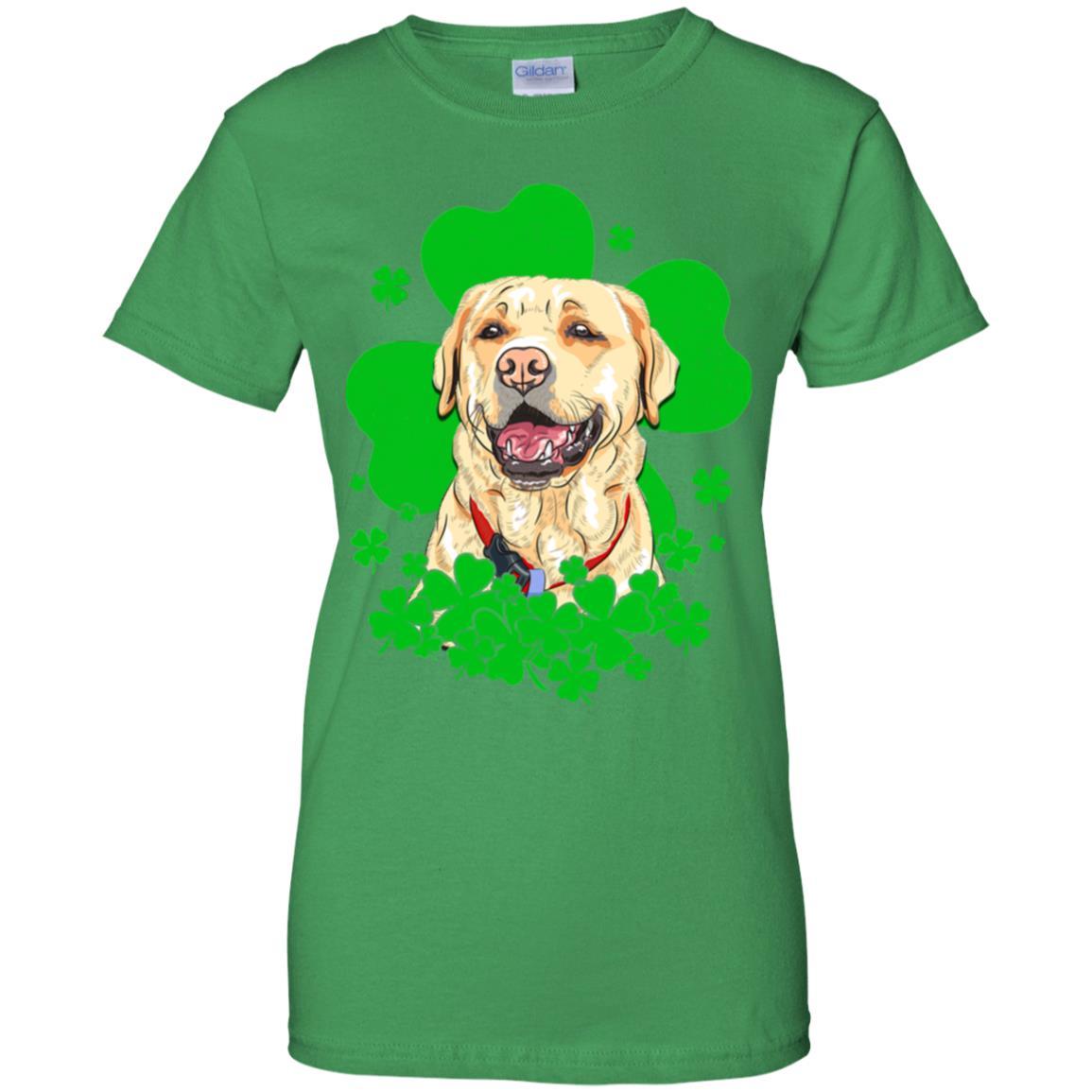 Labrador St. Patrick's Day Clovers-T-Shirt & Hoodie-Women's T-Shirt-Irish Green