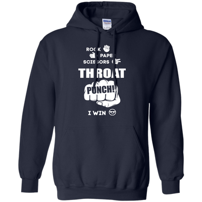 Throat Punch - I Win-T-Shirt & Hoodie-Pullover Hoodie-Navy