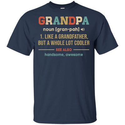 Vintage Grandpa Gifts Grandpa Definition Fathers Day-T-Shirt & Hoodie-Classic T-Shirt-Navy