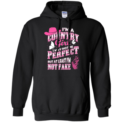 I May Not Be Perfect But At Least I'm Not Fake-T-Shirt & Hoodie-Pullover Hoodie-Black