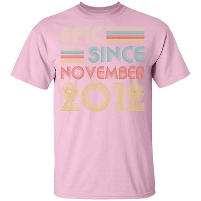 Epic Since November 2012 Vintage 9th Birthday Gifts Youth-Youth Shirt-Youth T-Shirt-Light Pink