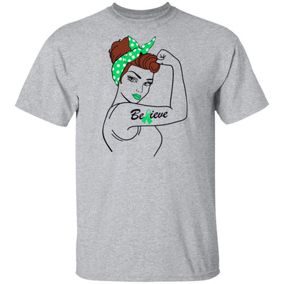Support Lymphoma Liver Cancer Awareness Warrior Believe-T-Shirt & Hoodie-Classic T-Shirt-Sport Grey
