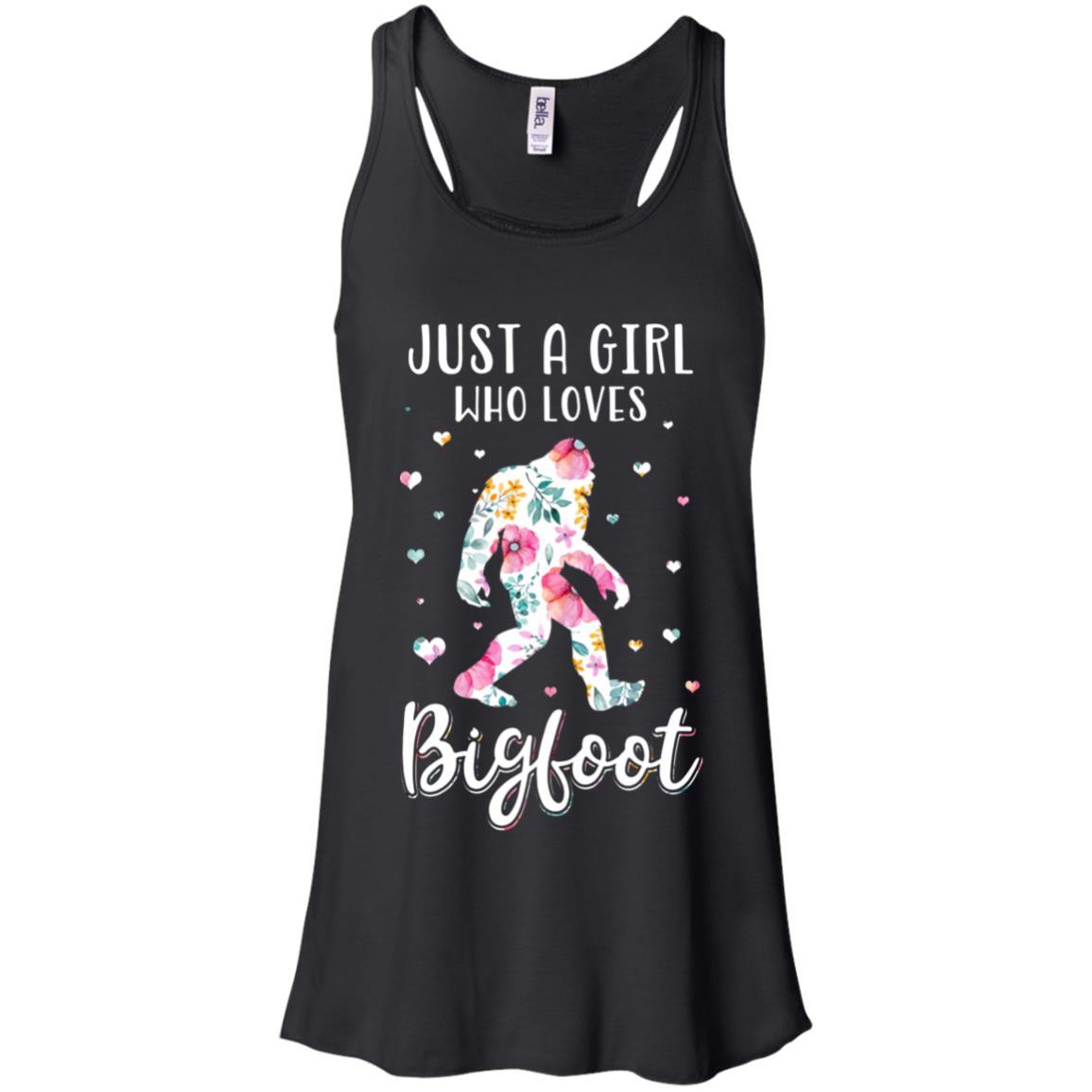Flower Just A Girls Who Loves Bigfoot