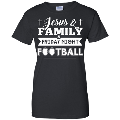 JESUS FAMILY Friday night FOOTBALL-T-Shirt & Hoodie-Women's T-Shirt-Black
