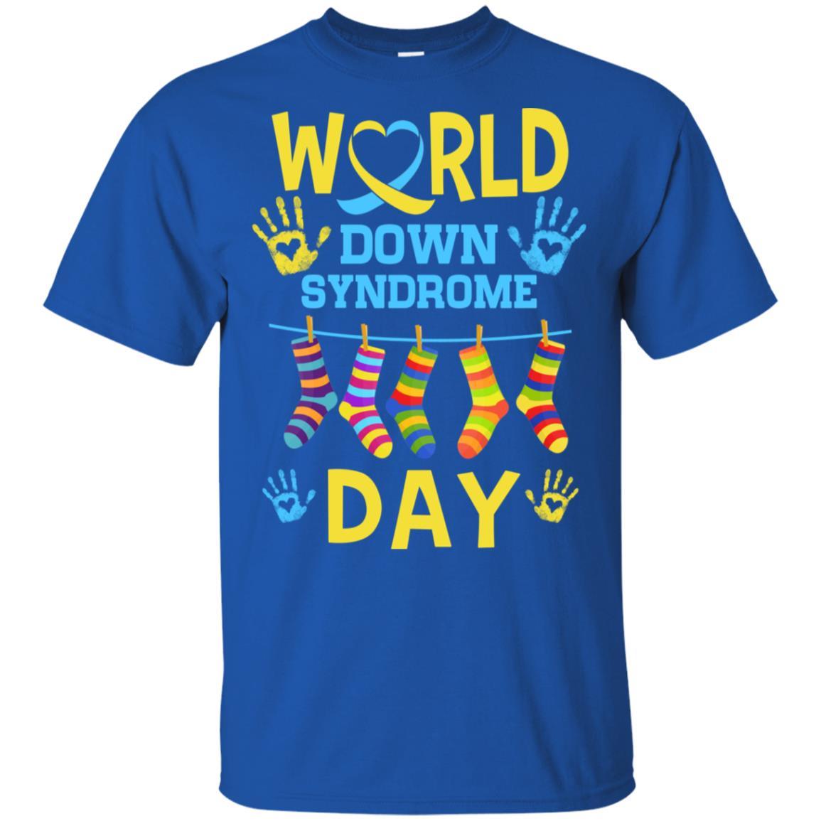 World Down Syndrome Day Gifts Dad Mom Kids Socks-T-Shirt & Hoodie-Classic T-Shirt-Royal
