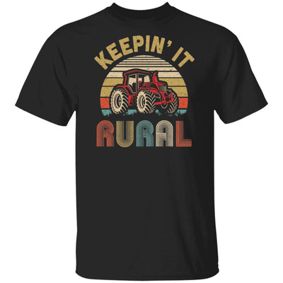 Keepin' It Rural Vintage Farming Tractor Farmer-T-Shirt & Hoodie-Classic T-Shirt-Black