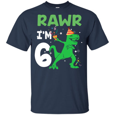 Rawr I'm 8 Birthday Gifts 2013 Dinosaur For Boys Youth-Youth Shirt-Youth T-Shirt-Navy