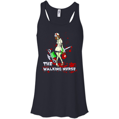 The Walking Nurse-T-Shirt & Hoodie-Women's Flowy Racerback Tank-Midnight