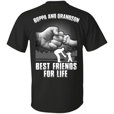 Boppa And Grandson Best Friends For Life-T-Shirt & Hoodie-Classic T-Shirt-Black