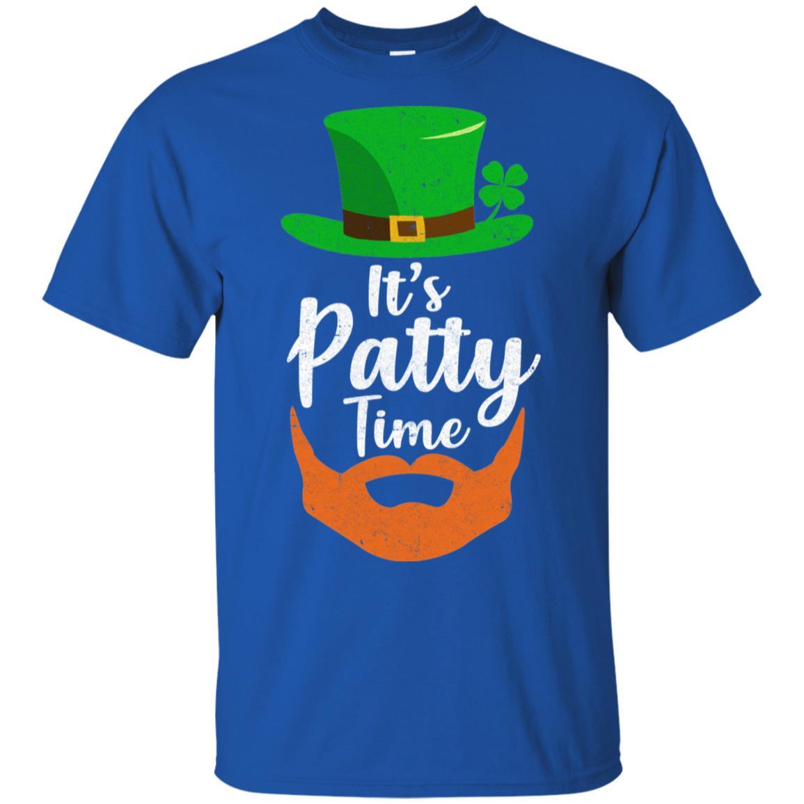 It's Patty Time Bearded Man St Patrick's Day-T-Shirt & Hoodie-Classic T-Shirt-Royal