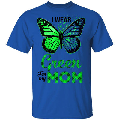 I Wear Green For My Mom Butterfly Kidney Disease Awareness-T-Shirt & Hoodie-Classic T-Shirt-Royal